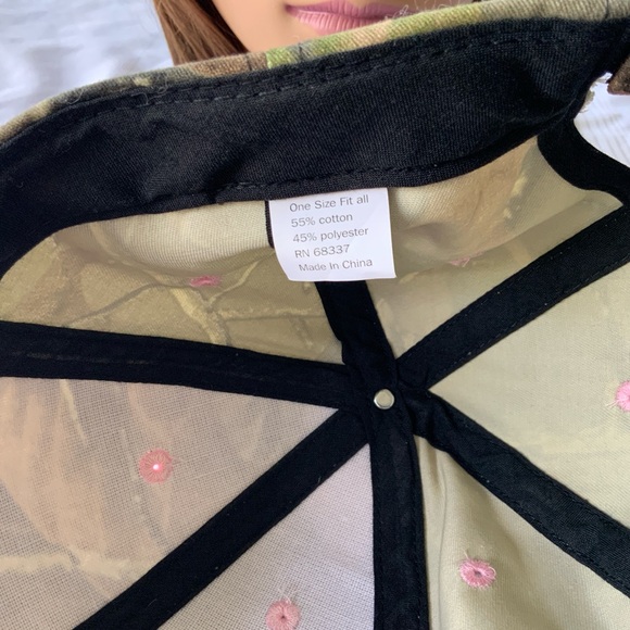 PINK CAMO Ball Cap, Adjustable sizing - Picture 5 of 6